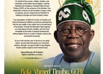 AMAC/Bwari lawmaker wishes President Tinubu happy birthday, prays for longevity