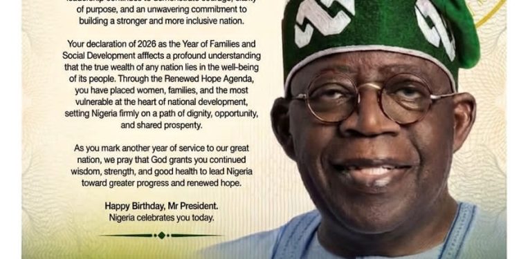 AMAC/Bwari lawmaker wishes President Tinubu happy birthday, prays for longevity