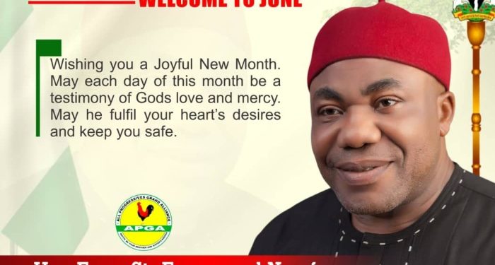 Orumba South Rep, Nwafor welcomes constituents to June with prayers for peace and progress