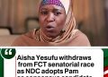 Aisha Yesufu slams NDC leadership over ‘broken promises,’ demands transparent party process