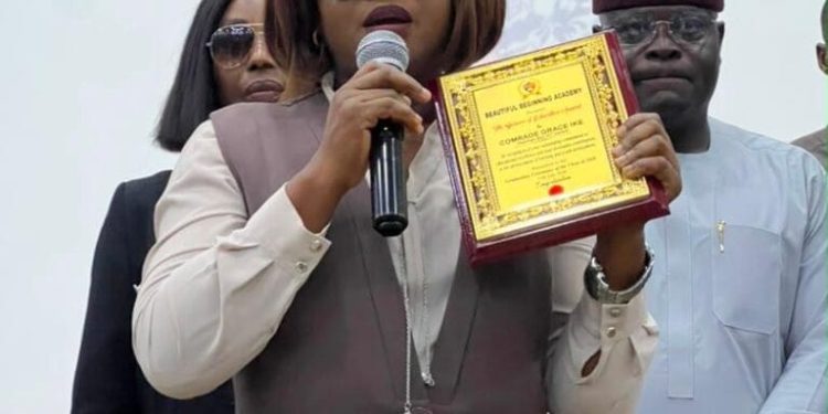 Excitement, as FCT NUJ Chair, Ike honoured as “Beacon of Education” for championing children