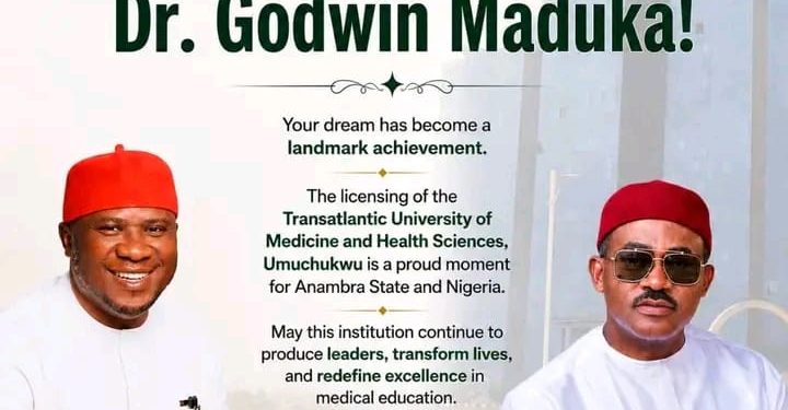 A New Dawn in Medical Education: Dr. Godwin Maduka licenses transatlantic university