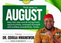 A New month and a Renewed Hope for Orumba: Dr. Odiraa Nwankwor’s August message to constituents
