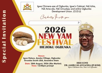 2026 OGBUNKA COMMUNITY NEW YAM FESTIVAL CELEBRATION 