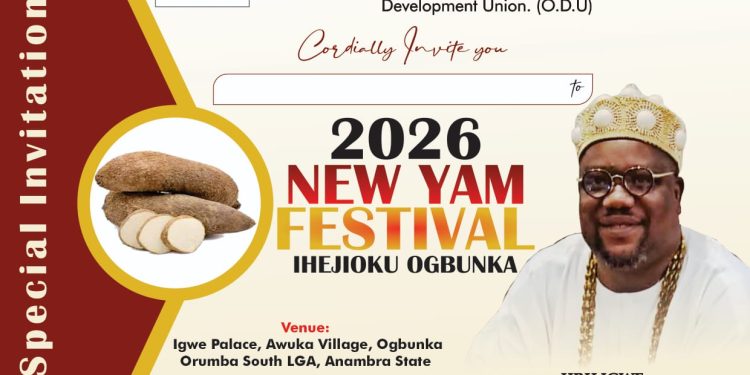 2026 OGBUNKA COMMUNITY NEW YAM FESTIVAL CELEBRATION 